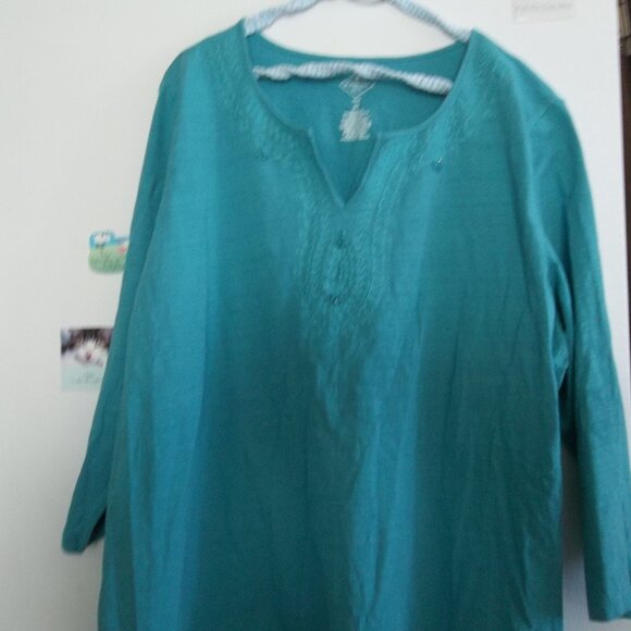 St Johns Bay 3/4 length sleeved tee, 2X - Picture 1 of 1